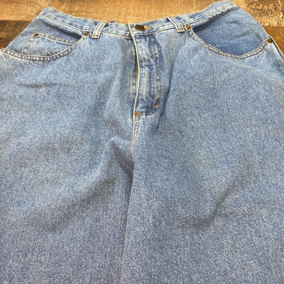 Russ Original Sport Co. Women’s Size 12  Classic Blue Denim Jeans Wide Leg - Picture 2 of 13